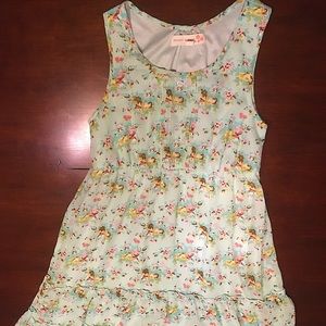 Floral Green Garden Summer Dress